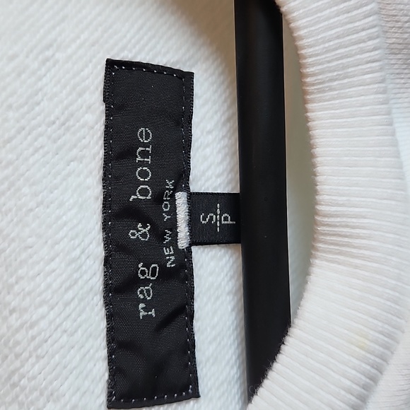 Rag & Bone white logo sweatshirt - Picture 3 of 6